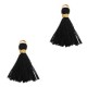 Quaste Ibiza Style 1.5cm Gold-black